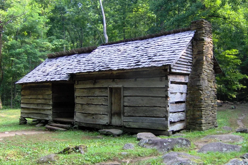 Photograph of Ephraim Bales Cabin